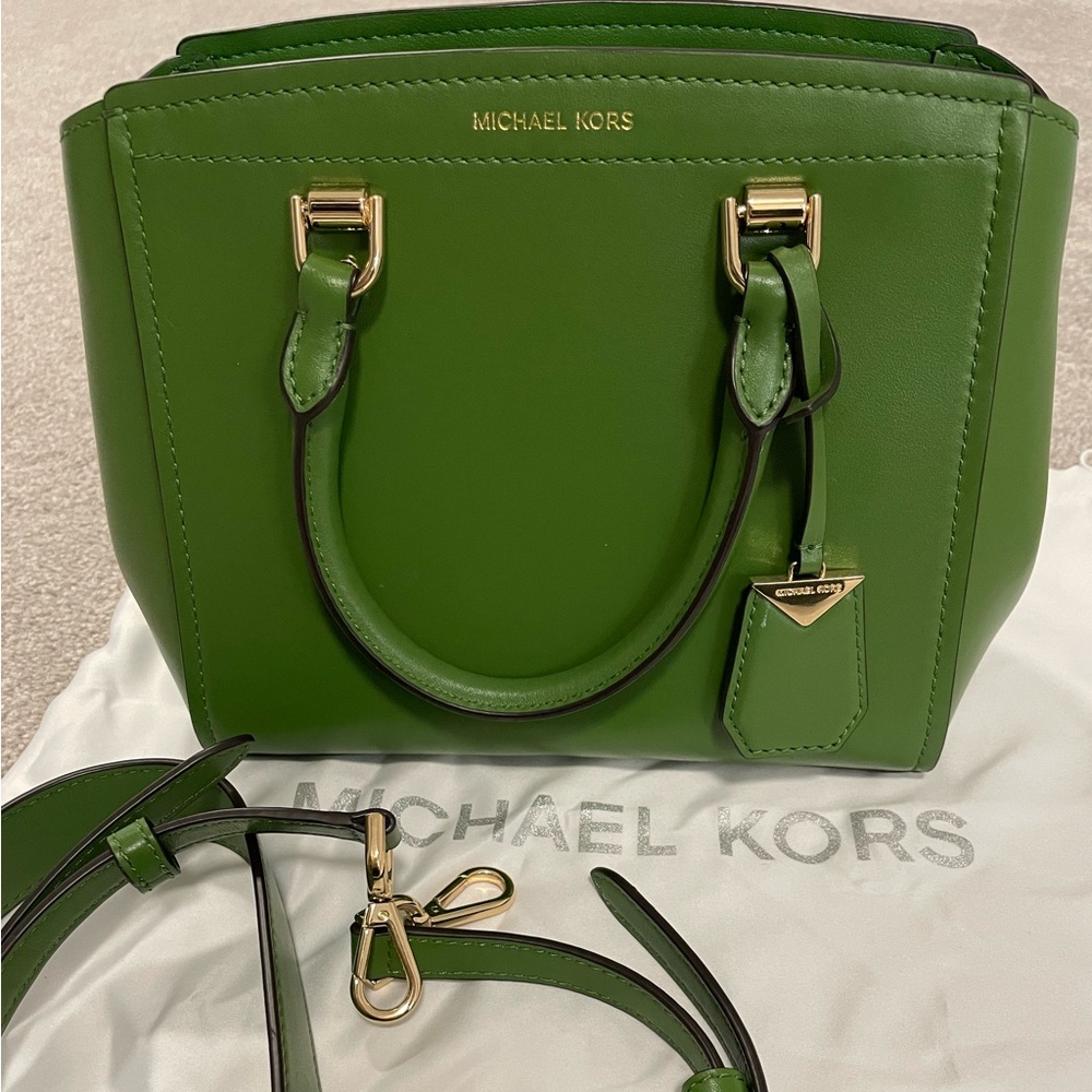 Michael Kors New Green purse with shoulder strap